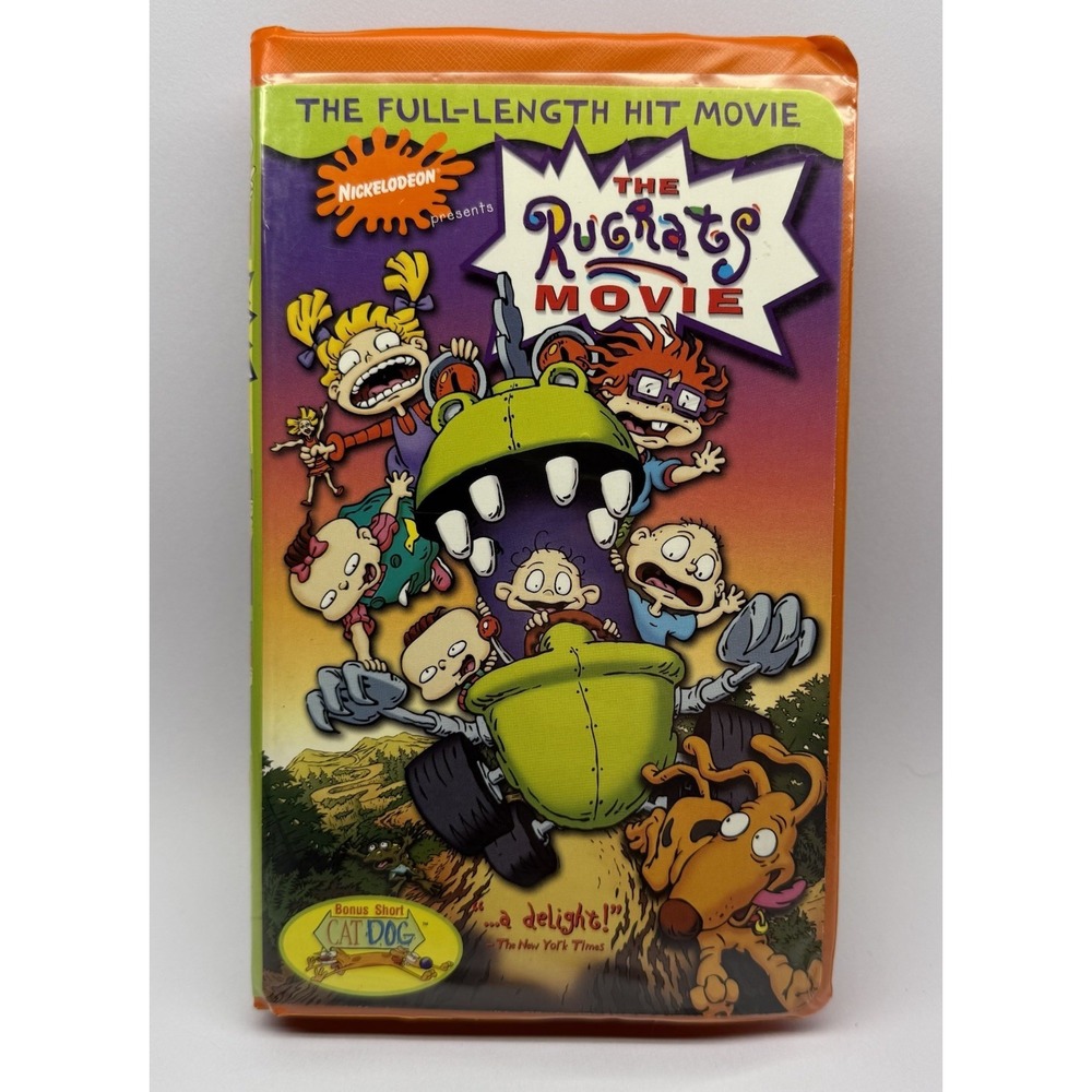The Rugrats Movie VHS 1998 Nickelodeon Orange Tape Clamshell Promo G